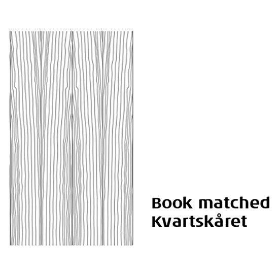 Flex finer - Europæisk eg – kvartskåret/bookmatched Flex finer - Europæisk eg – kvartskåret/bookmatched